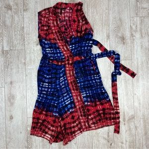 BCBGMAXAZRIA XS persian red silk dress